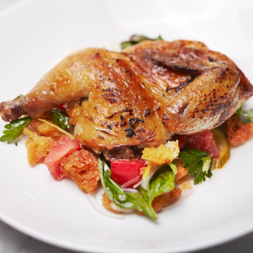 Roasted chicken with vegetables